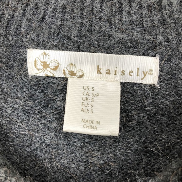 Kaisely l Dark Grey Knit Sweater Dress  S - Picture 2 of 7